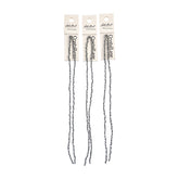 Crystal Lane Rondelle 2 Strand 7in (apx246pcs) 1.5x2.5mm Opaque Silver Iris